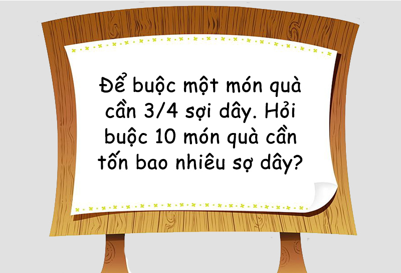Minh họa bài tập toán có lời văn